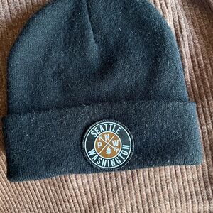 Seattle Washington Black Beanie